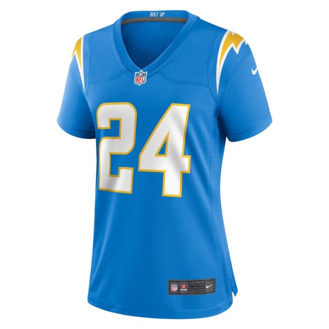 AJ Finley 24 Los Angeles Chargers Women Team Game Jersey - Powder Blue - Image 2