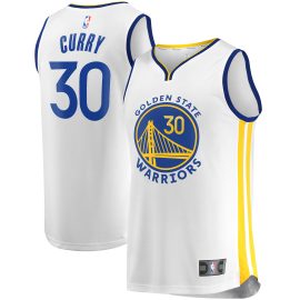 Stephen Curry Golden State Warriors Fanatics Fast Break Replica Player Jersey - White - Association Edition
