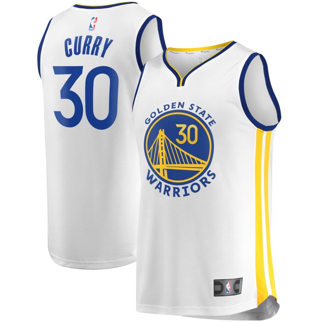 Stephen Curry Golden State Warriors Fanatics Fast Break Replica Player Jersey - White - Association Edition