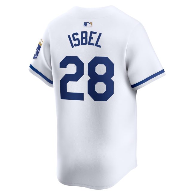 Kyle Isbel Kansas City Royals Home Limited Player Jersey - White - Image 3