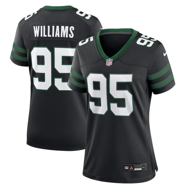 Quinnen Williams 95 New York Jets Alternate Game Women Jersey - Legacy Black