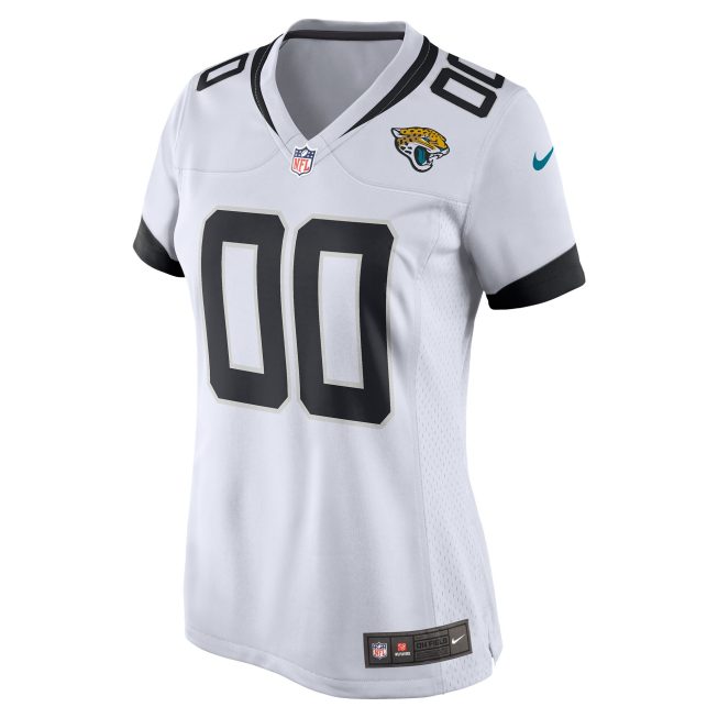 Jacksonville Jaguars Women's Custom Game Jersey - White - Image 2