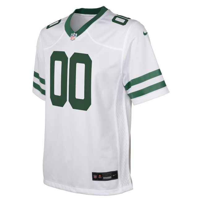 New York Jets Custom YOUTH Legacy Game Jersey - White - Image 2