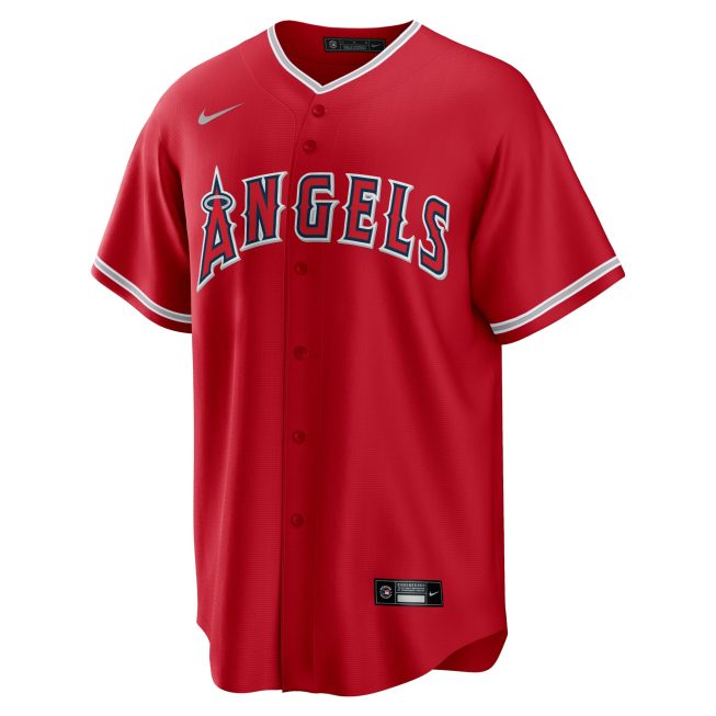 Anthony Rendon Los Angeles Angels Alternate Replica Player Name Jersey - Red - Image 2