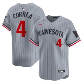 Carlos Correa Minnesota Twins Road Limited Player Jersey - Gray