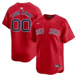 Boston Red Sox Alternate Limited Custom Men Jersey - Red