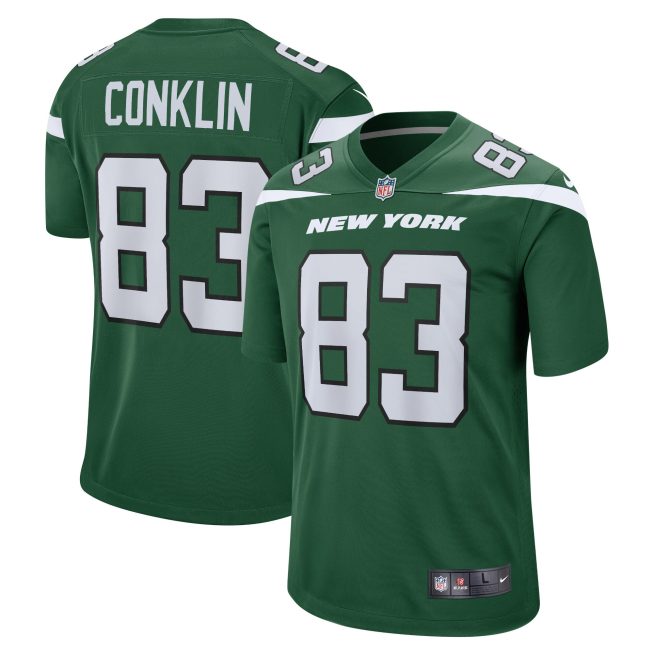 Tyler Conklin New York Jets Game Jersey - Gotham Green