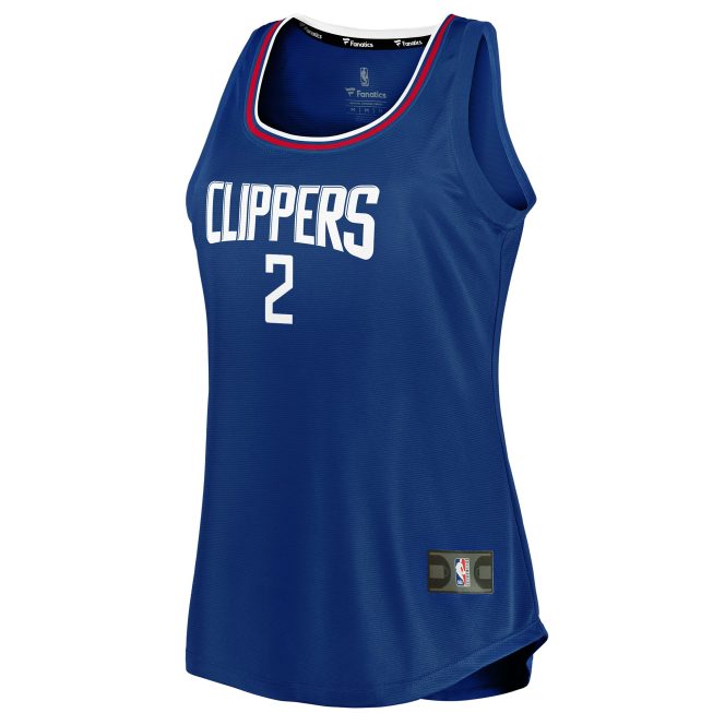 Kawhi Leonard LA Clippers Fanatics Women's Fast Break Player Movement Jersey Tank Top - Royal - Image 2