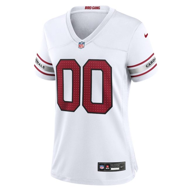 Arizona Cardinals Women Custom Game Jersey - White - Image 2