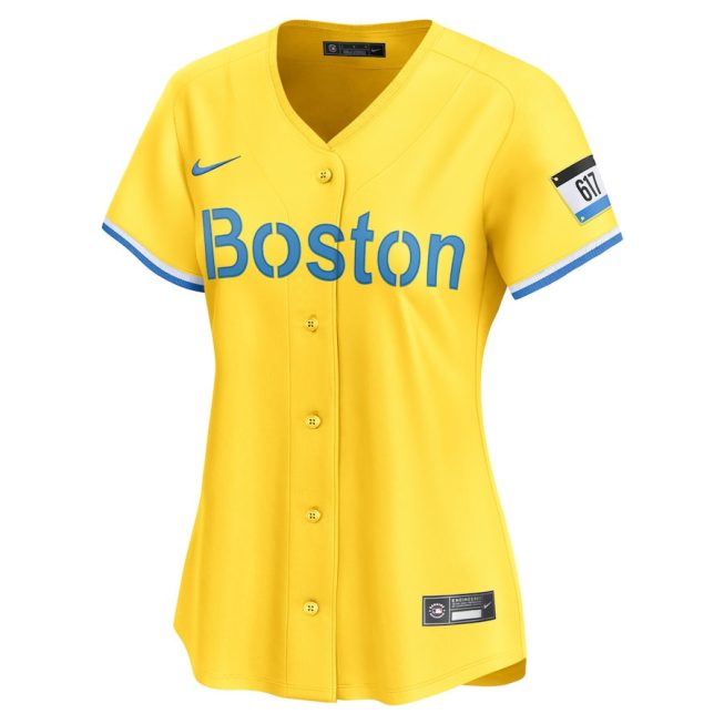 Boston Red Sox City Connect Limited Women Jersey - Gold - Image 2