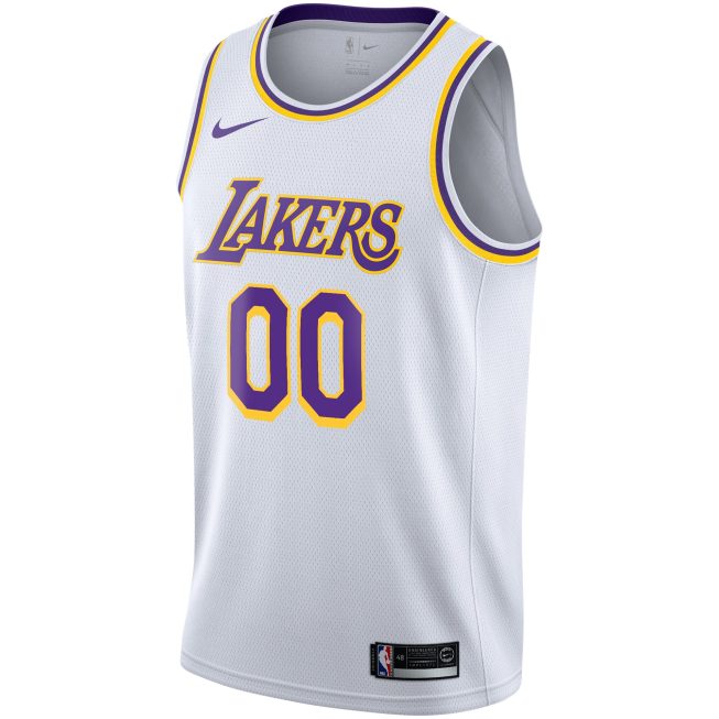 Los Angeles Lakers 2020/21 Swingman Custom Jersey - Association Edition - White - Image 2