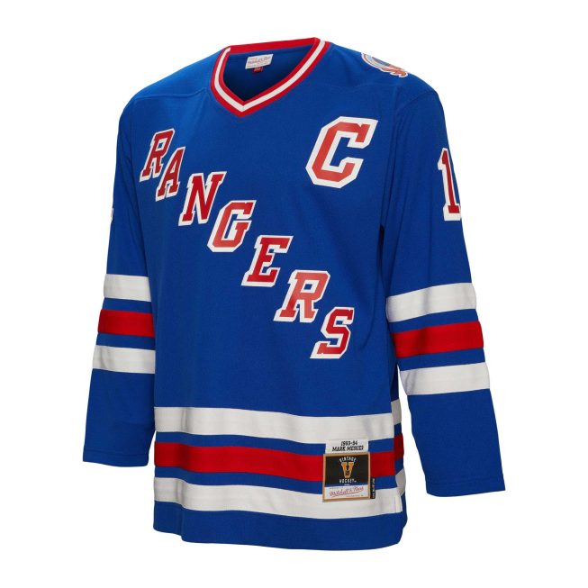 Mark Messier New York Rangers Mitchell & Ness Captain Patch 1993/94 Blue Line Player Jersey - Blue - Image 2