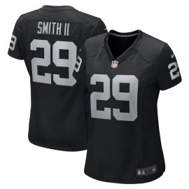 Christopher Smith II 29 Las Vegas Raiders Women Team Game Jersey - Black