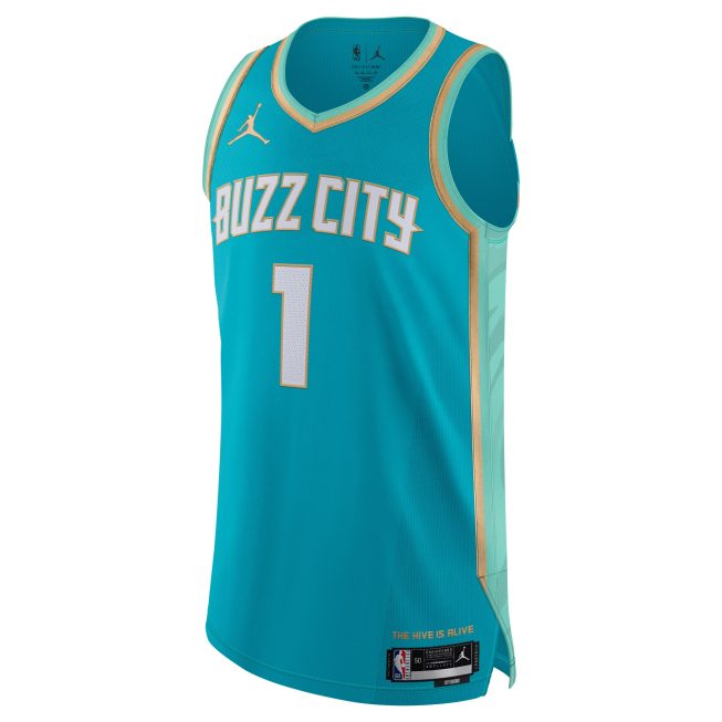 Jordan Brand LaMelo Ball Charlotte Hornets Authentic Jersey - City Edition - Teal - Image 2