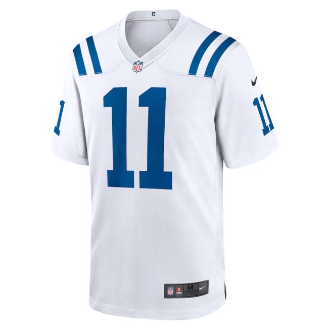 Michael Pittman Jr. 11 Indianapolis Colts Men Game Jersey - White - Image 2