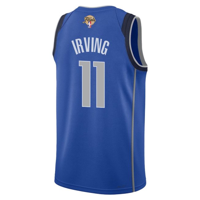 Kyrie Irving 11 Dallas Mavericks 2024 FINALS PATCH Swingman Jersey - Icon Edition - Blue - Image 3