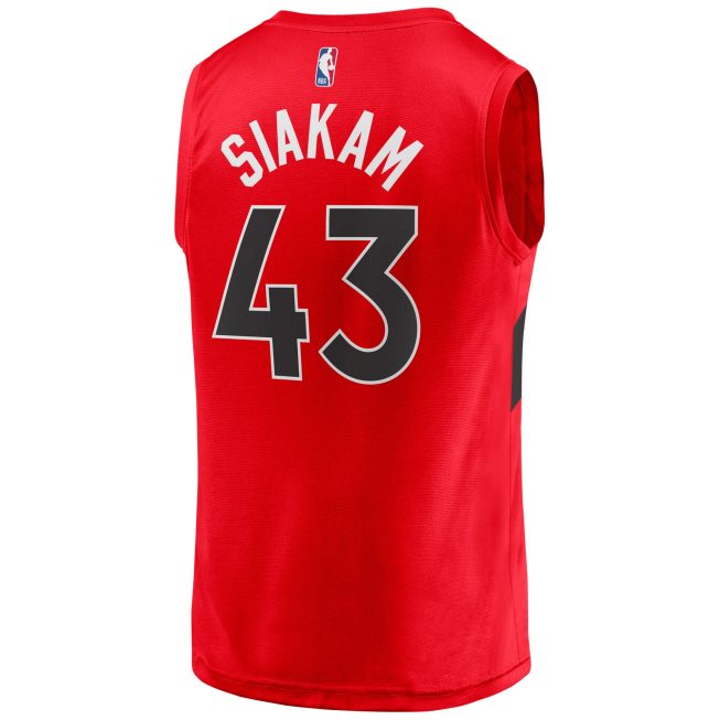 Pascal Siakam Toronto Raptors Fanatics Youth Fast Break Player Jersey - Red - Icon Edition - Image 3