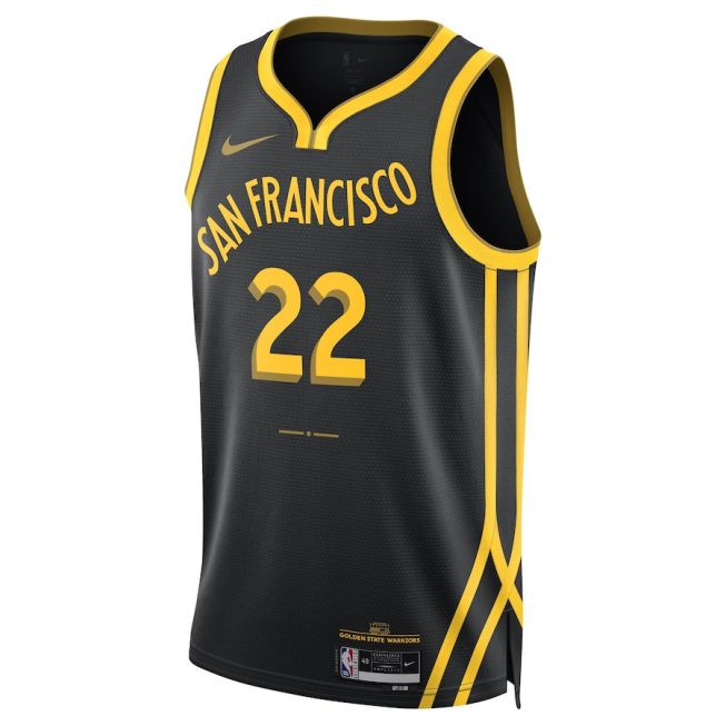 Andrew Wiggins 22 Golden State Warriors 2023/24 Swingman Jersey - City Edition - Unisex Black - Image 2