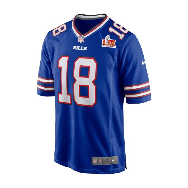 Amari Cooper #18 Buffalo Bills Super Bowl LIX Jersey - Men's - Royal - Image 2