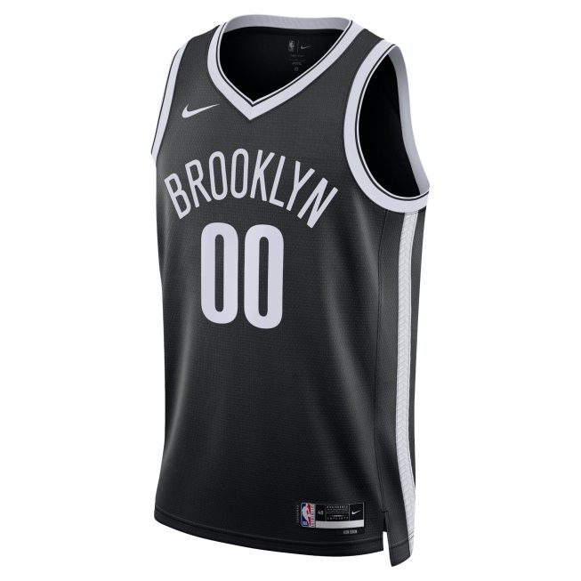 Brooklyn Nets Unisex Swingman Custom Jersey Black - Icon Edition - Image 2