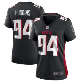 Albert Huggins Atlanta Falcons Women's Team Game Jersey - Black