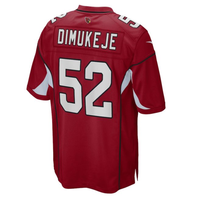 Victor Dimukeje 52 Arizona Cardinals Men Game Jersey - Cardinal - Image 3