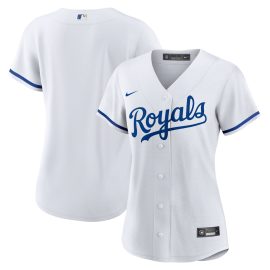 Kansas City Royals Women's Home Blank Replica Jersey - White