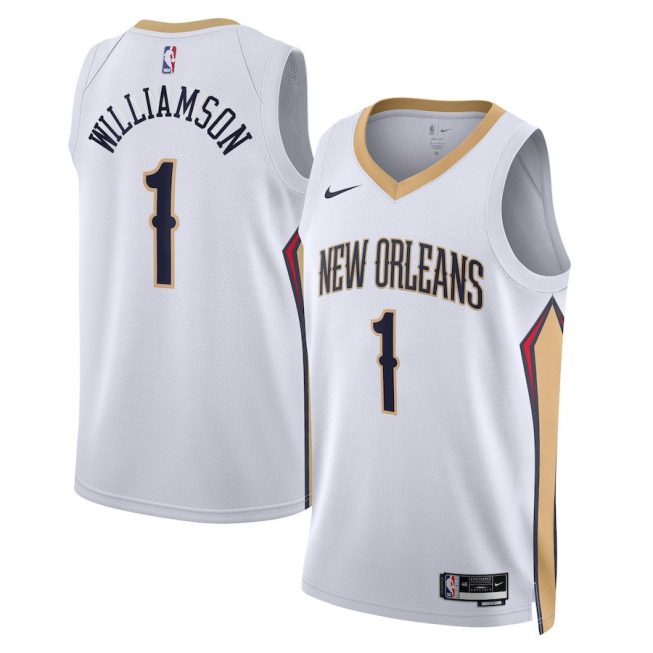 Zion Williamson 1 New Orleans Pelicans Unisex Swingman Jersey - Association Edition - White