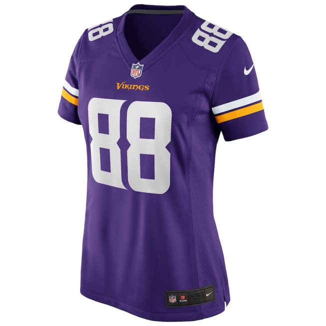 Alan Page 88 Minnesota Vikings Women Game Retired Jersey - Purple - Image 2