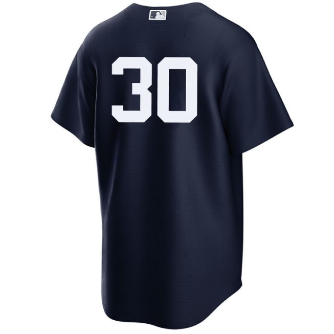 Luke Weaver New York Yankees Alternate Navy Player World Series Jersey - Image 2