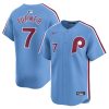 Trea Turner 7 Philadelphia Phillies Alternate Limited Men Jersey - Light Blue