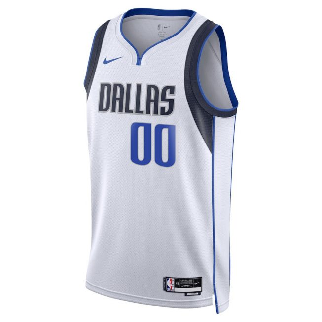 Brandon Williams 00 Dallas Mavericks 2024 FINALS PATCH Swingman Jersey - Association Edition - White - Image 2