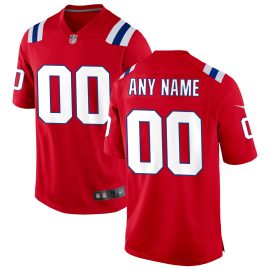 New England Patriots Alternate Custom Jersey - Red
