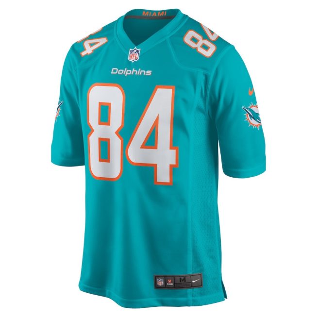 Anthony Schwartz 84 Miami Dolphins Game Men Jersey - Aqua - Image 2