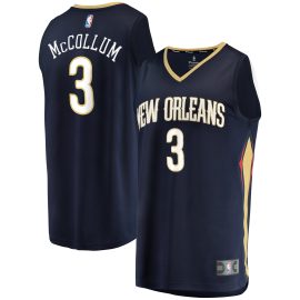 C.J. McCollum New Orleans Pelicans Fanatics Youth Fast Break Replica Player Jersey Navy - Icon Edition