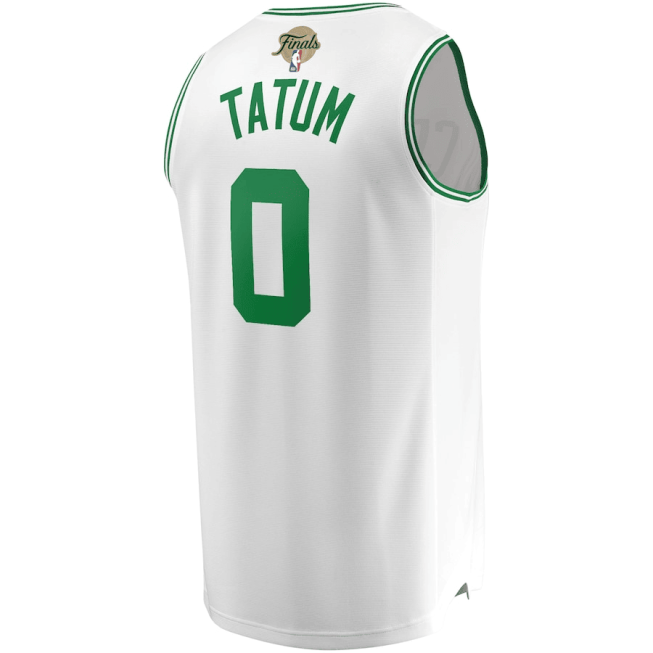 Jayson Tatum 0 Boston Celtics 2024 Finals Fast Break Jersey - Association Edition - White - Image 3