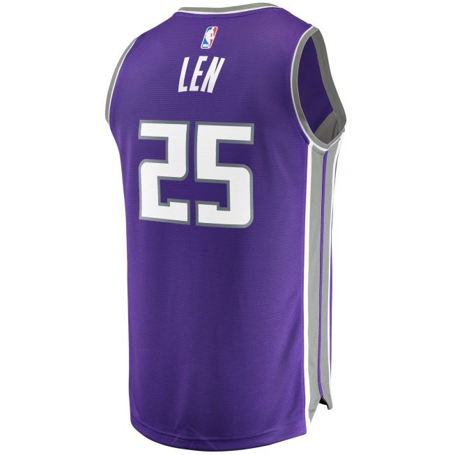 Alex Len Sacramento Kings Fanatics Fast Break Replica Jersey - Icon Edition - Purple - Image 3