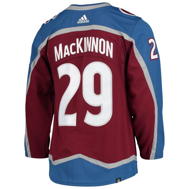 Nathan MacKinnon Colorado Avalanche Home Primegreen Authentic Player Jersey - Burgundy - Image 3