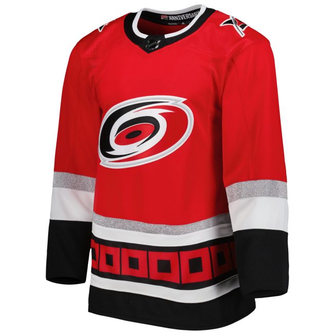 Carolina Hurricanes 2022-23 25th Anniversary Primegreen Authentic Jersey - Red - Image 2