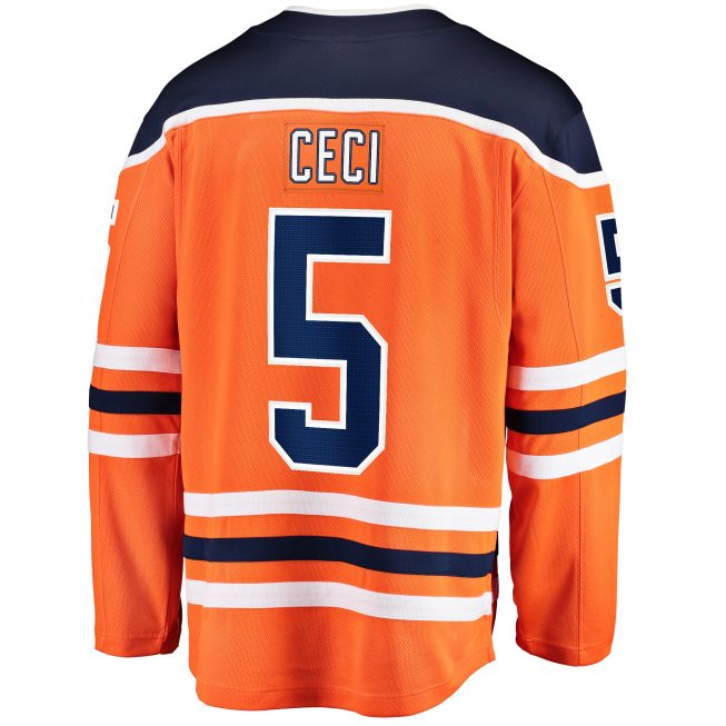 Cody Ceci Edmonton Oilers Fanatics Home Breakaway Player Jersey - Orange - Image 3