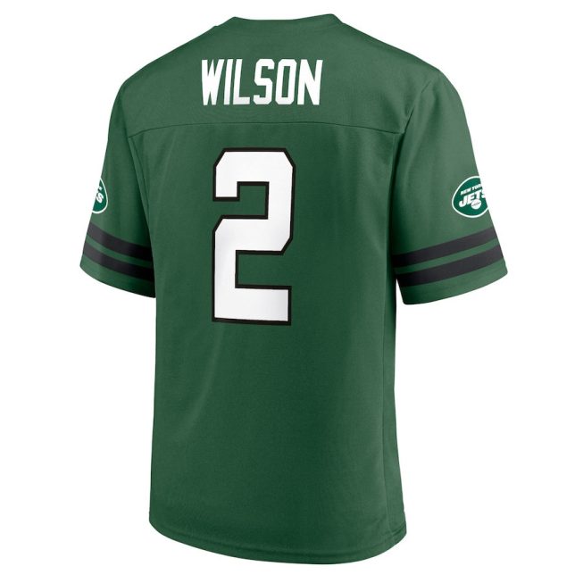Zach Wilson 2 New York Jets Men Jersey - Green - Image 3