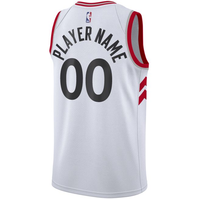 Toronto Raptors 2020/21 Swingman Custom Jersey - Association Edition - White - Image 3