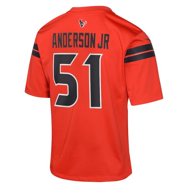 Will Anderson Jr. 51 Houston Texans Youth Alternate Game Jersey - Red - Image 3