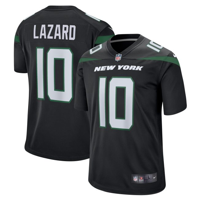 Allen Lazard New York Jets Alternate Game Jersey - Stealth Black