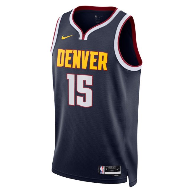 Nikola Jokić 15 Denver Nuggets Unisex Swingman Jersey - Icon Edition - Navy - Image 2