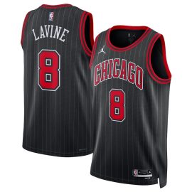 Zach LaVine 8 Chicago Bulls Unisex Swingman Jersey - Statement Edition - Black