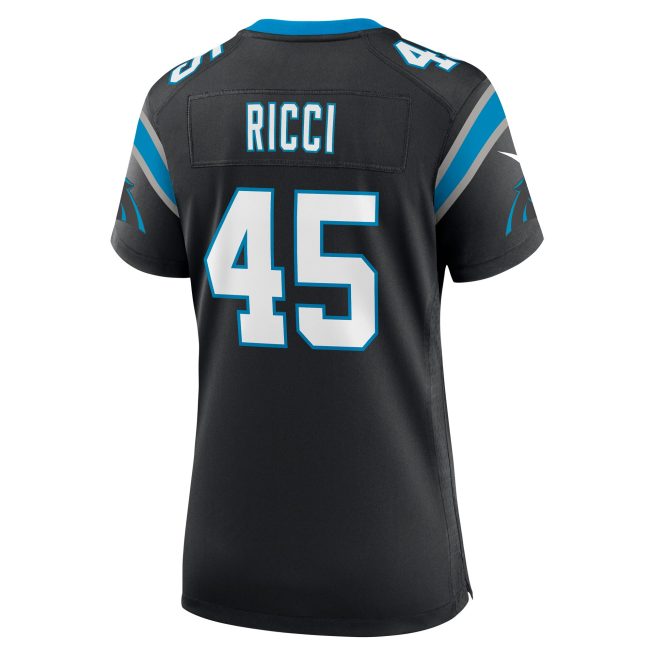 Giovanni Ricci Carolina Panthers Women's Team Game Jersey - Black - Image 3