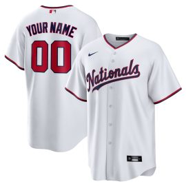 Washington Nationals Youth Replica Custom Jersey - White