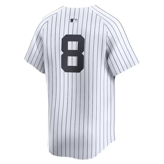 Yogi Berra 8 New York Yankees Home Limited Player Men Jersey - White - Image 3