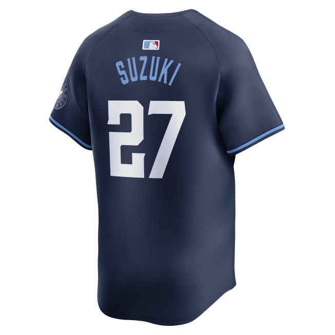 Seiya Suzuki Chicago Cubs City Connect Limited Player Jersey - Navy - Image 3